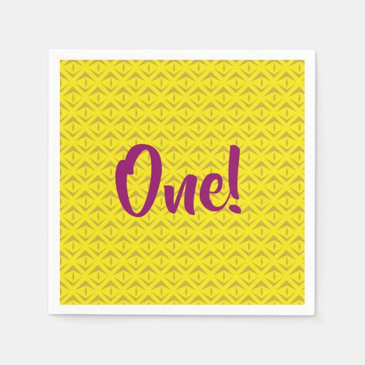 Ananas Geburtstagsparty Serviette (Vorderseite)
