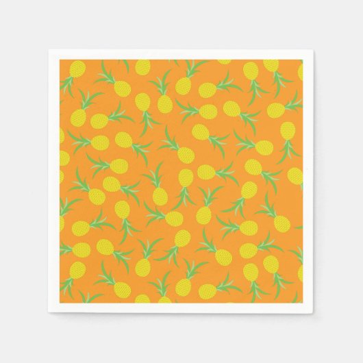 Ananas Geburtstagsparty Serviette (Vorderseite)