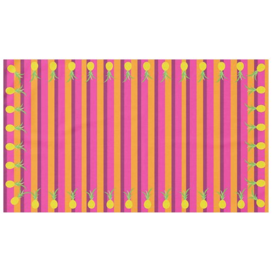 Ananas Geburtstagsparty Tischdecke (Vorderseite (Horizontal))