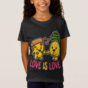 Ananas gehört auf Pizza Funny Food Liebe ist Liebe T-Shirt