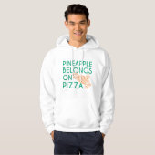 Ananas gehört auf Pizza Hoodie (Vorne ganz)