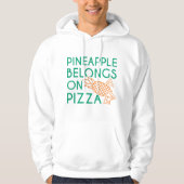 Ananas gehört auf Pizza Hoodie (Vorderseite)