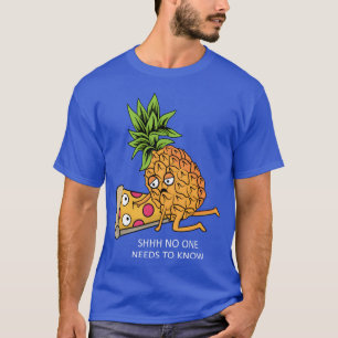 Ananas gehört auf Pizza-Liebhaber Lustiger Food-Pu T-Shirt
