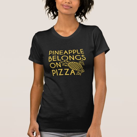 Ananas gehört auf Pizza T-Shirt (Vorderseite)