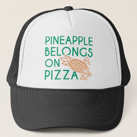 Ananas gehört auf Pizza Truckerkappe (Vorderseite)