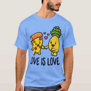 Ananas gehört zu Pizza Funny Food 422 T-Shirt