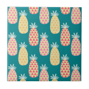 Ananas-Gekritzel-Muster Fliese
