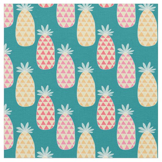 Ananas-Gekritzel-Muster Stoff (Nahaufnahme)