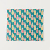 Ananas-Gekritzel-Muster Wandteppich (Vorderseite (Horizontal))