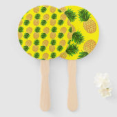 Ananas gelb fächer (Vorne und Hinten)