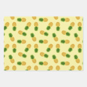Ananas gelb geschenkpapier set (Vorderseite 3)