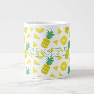 Ananas Gelb Grüne Frucht Muster Modern Jumbo-Tasse