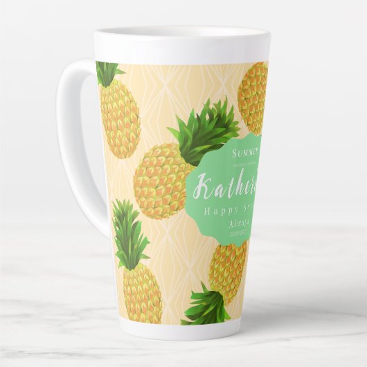Ananas gelb milchtasse (Linke Ecke)