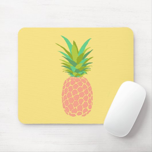 Ananas +Gelb Mousepad (Mit Mouse)