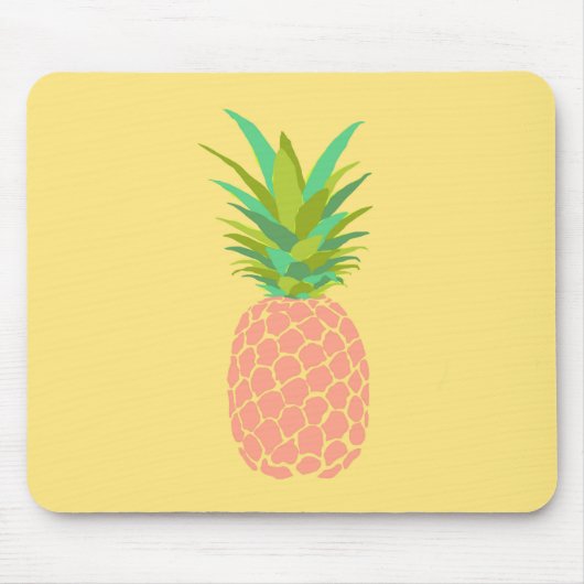 Ananas +Gelb Mousepad (Vorne)