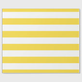 Ananas Gelb, Weiß XL Streifen Muster Geschenkpapier (Flach)