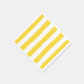 Ananas, gelb, weiß XL Streifen Muster Serviette (Ecke)