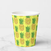 Ananas-Gelbe Papierplatte Pappbecher (Vorderseite)
