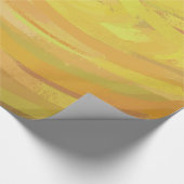 Ananas Gelber Swirl Geschenkpapier (Ecke)