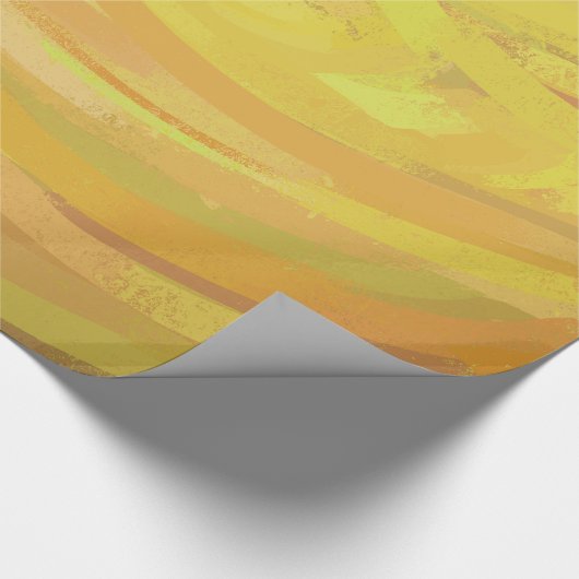 Ananas Gelber Swirl Geschenkpapier (Ecke)