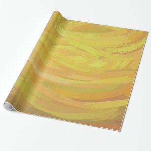 Ananas Gelber Swirl Geschenkpapier