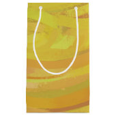 Ananas Gelber Swirl Kleine Geschenktüte (Vorderseite)