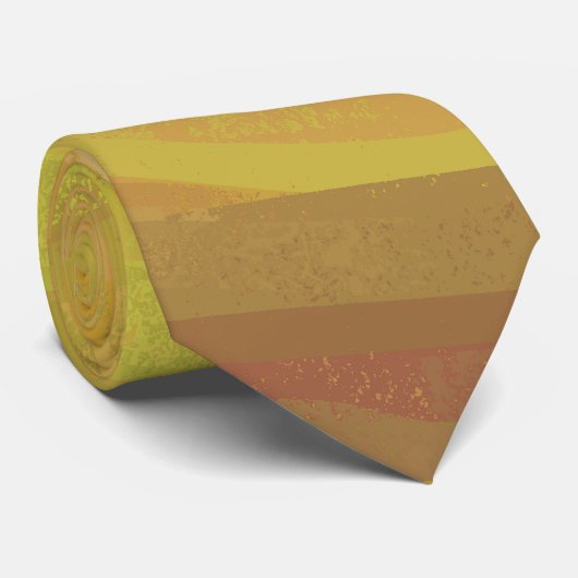 Ananas Gelber Swirl Krawatte (Gerollt)