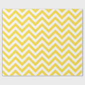 Ananas Gelbes Weiß XL Zickzack ZigZag Muster Geschenkpapier (Flach)