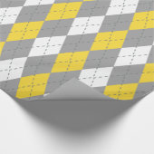 Ananas Gelbkohle Dk Gray Welche XL Raute Geschenkpapier (Ecke)