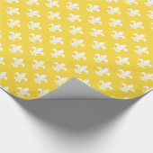 Ananas Gelbweiße Lilie Muster Geschenkpapier (Ecke)