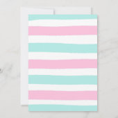 Ananas Gender Reveitation Hawaiian Reveal Einladung (Rückseite)