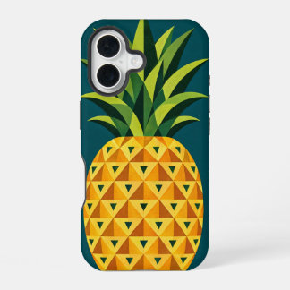 Ananas-Geometrie iPhone 16 Hülle