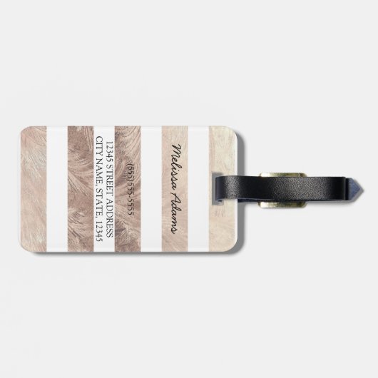 Ananas Gepäckanhänger (Rückseite horizontal)