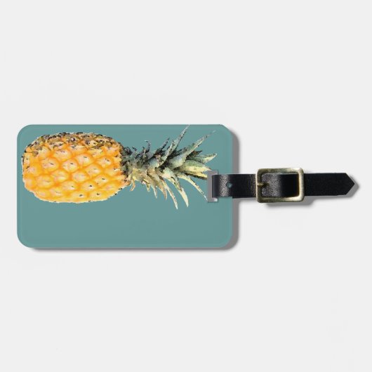 Ananas Gepäckanhänger (Vorderseite horizontal)