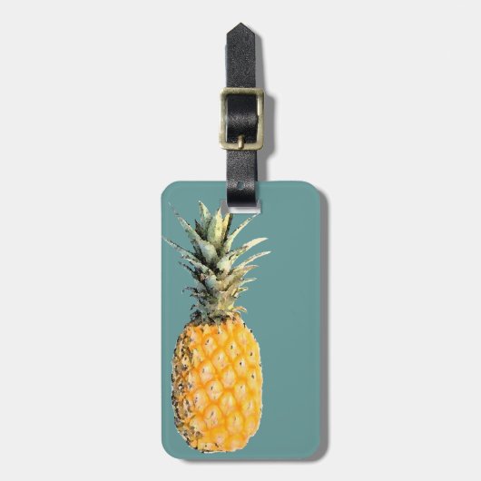 Ananas Gepäckanhänger (Vorderseite vertikal)