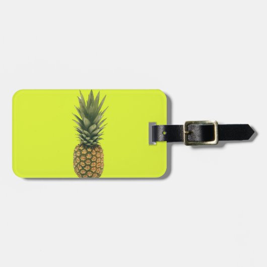 Ananas Gepäckanhänger (Vorderseite horizontal)