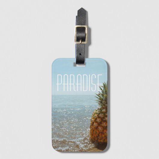 Ananas Gepäckanhänger (Vorderseite Vertikal)