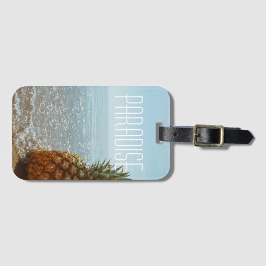 Ananas Gepäckanhänger (Vorderseite (Horizontal))