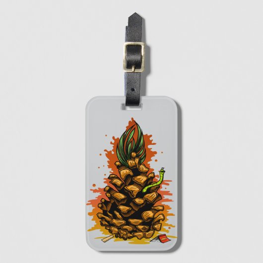 Ananas Gepäckanhänger (Vorderseite Vertikal)