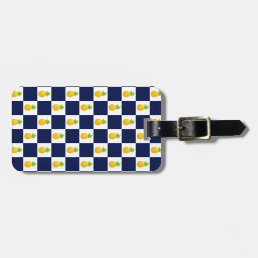 Ananas Gepäckmarke Gepäckanhänger (Vorderseite horizontal)