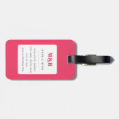 Ananas-Gepäckmarken Gepäckanhänger (Rückseite horizontal)