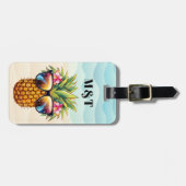 Ananas-Gepäckmarken Gepäckanhänger (Vorderseite horizontal)