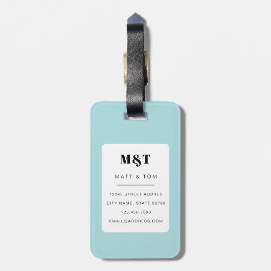 Ananas-Gepäckmarken Gepäckanhänger (Rückseite vertikal)