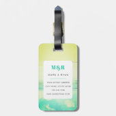 Ananas-Gepäckmarken Gepäckanhänger (Rückseite vertikal)