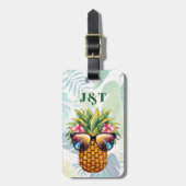 Ananas-Gepäckmarken Gepäckanhänger (Vorderseite vertikal)