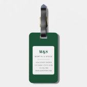 Ananas-Gepäckmarken Gepäckanhänger (Rückseite vertikal)