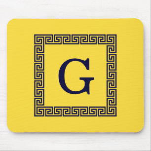 Ananas, gerahmtes Monogramm des Mousepad