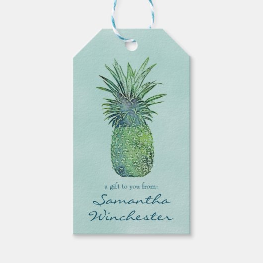 Ananas Geschenkanhänger (Vorderseite)