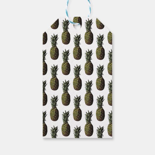 Ananas-Geschenketiketten Geschenkanhänger (Rückseite)
