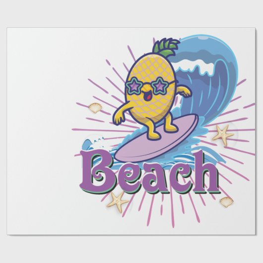 Ananas Geschenkpapier (Flach)